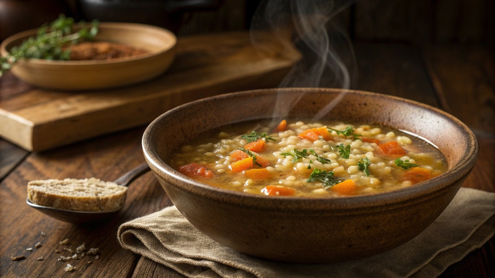 Winter Hearth Barley Soup