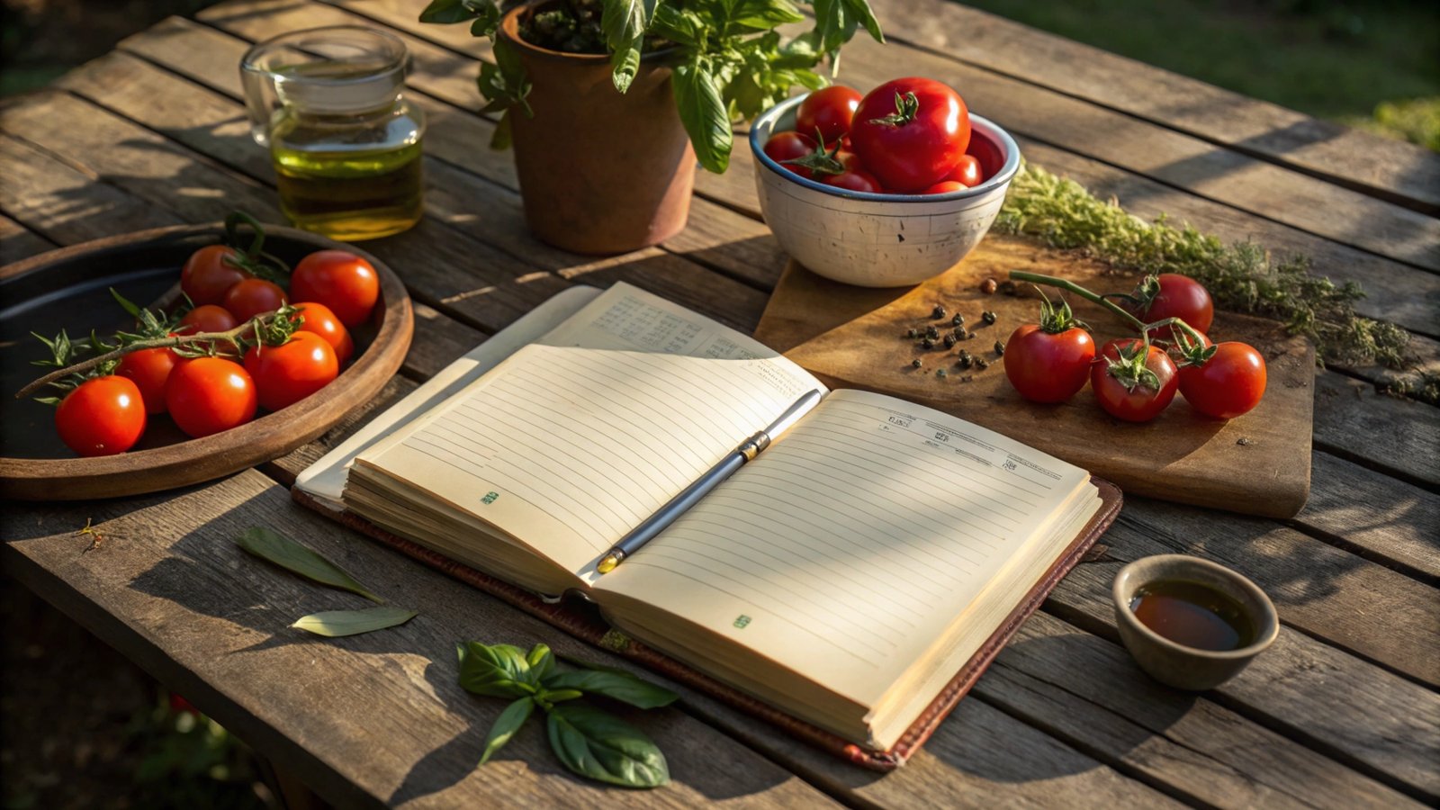 Garden Table Cooking Planner