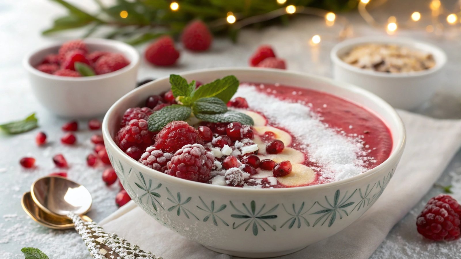 Festive Breakfast Smoothie Bowls