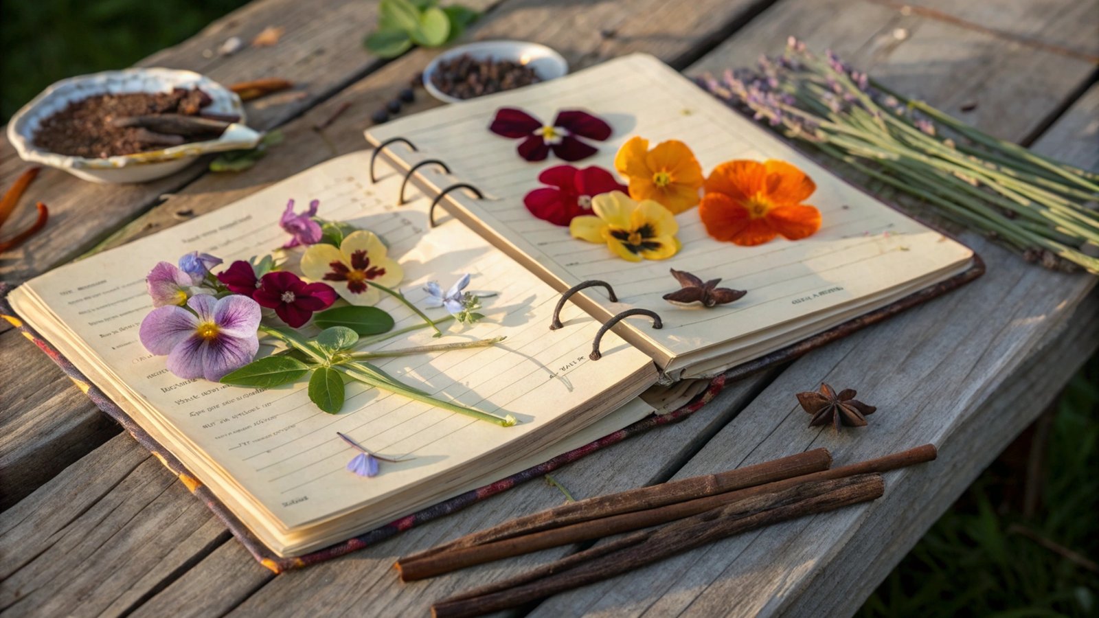 Floral Feast Recipe Organizer