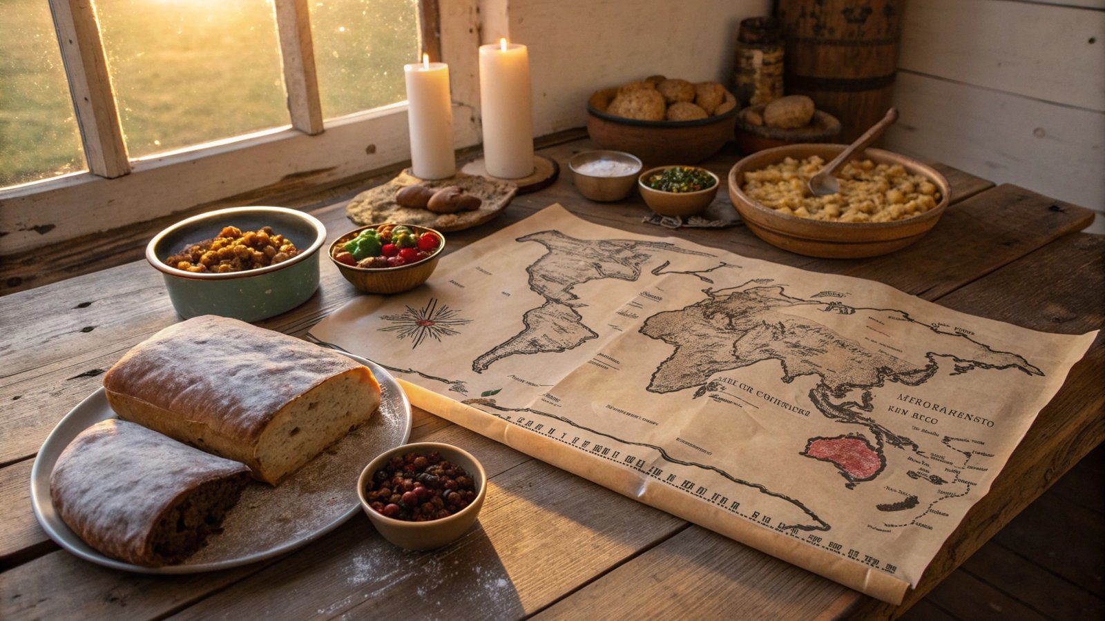 World Ancestry Holiday Recipe Map Creation