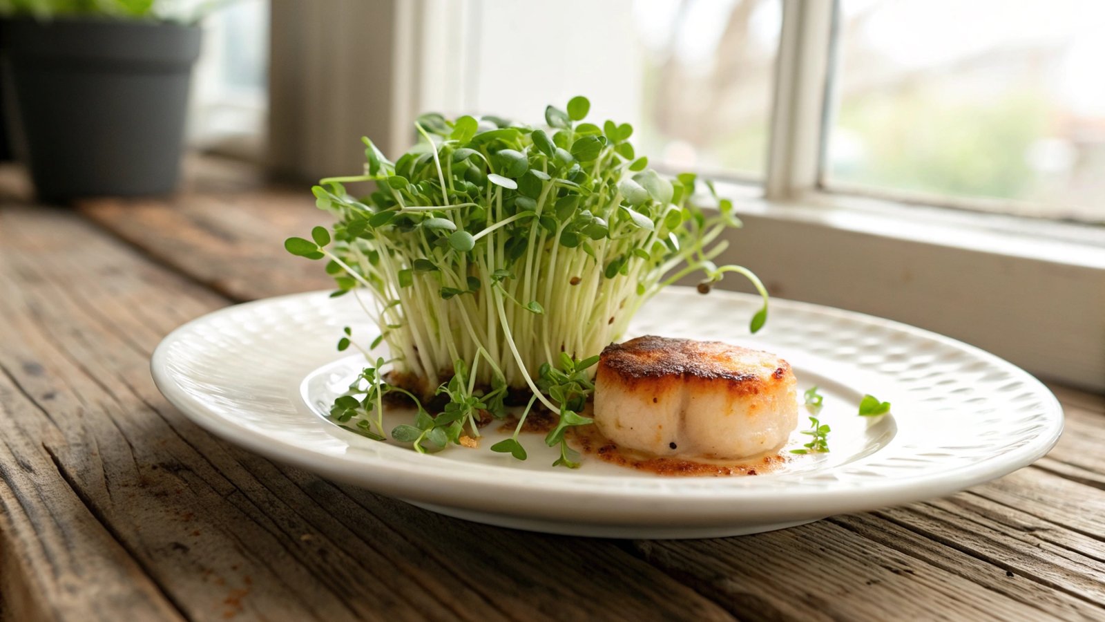Microgreen Garnish Styling