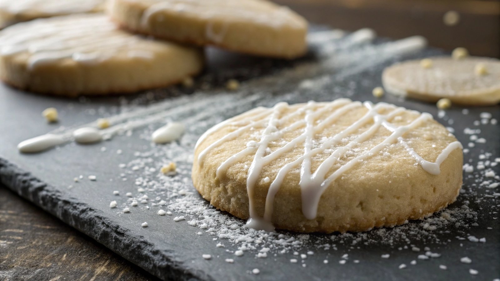 Icicle Drizzle Shortbread