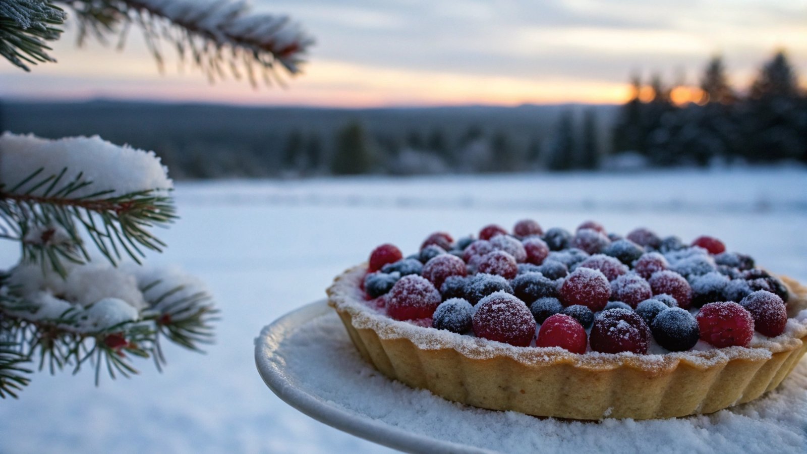 Frost-Kissed Berry Tart