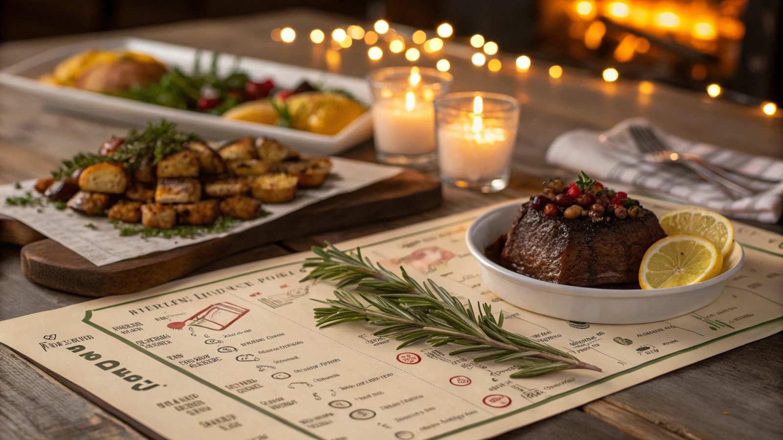 Personal Celebration Menu Chart