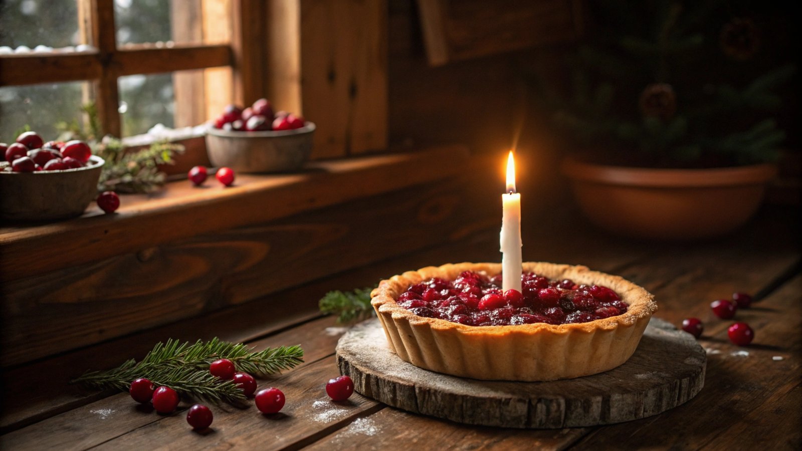Cranberry Candle Tart