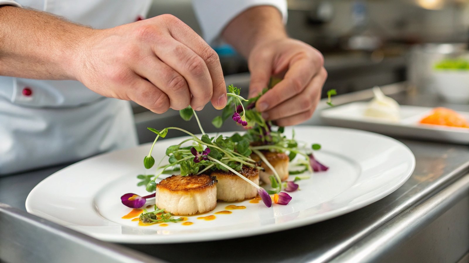 Stacked Garnish Presentation