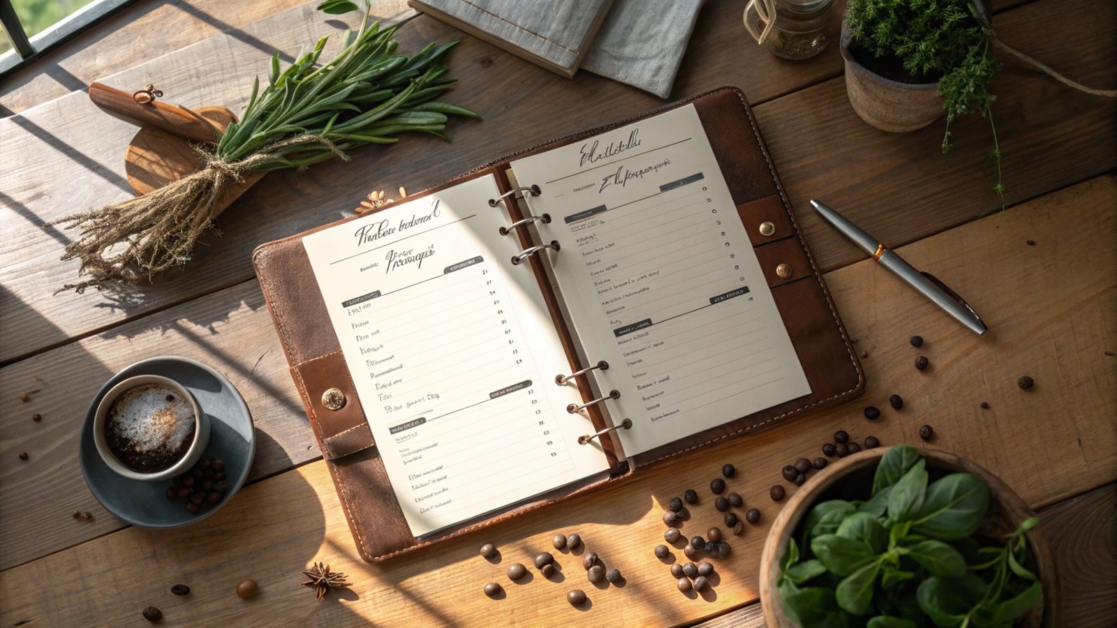 Gourmet Week Menu Template