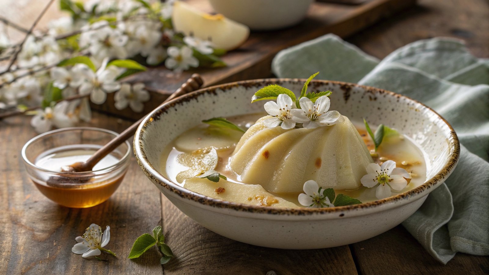 Pear Blossom Pudding